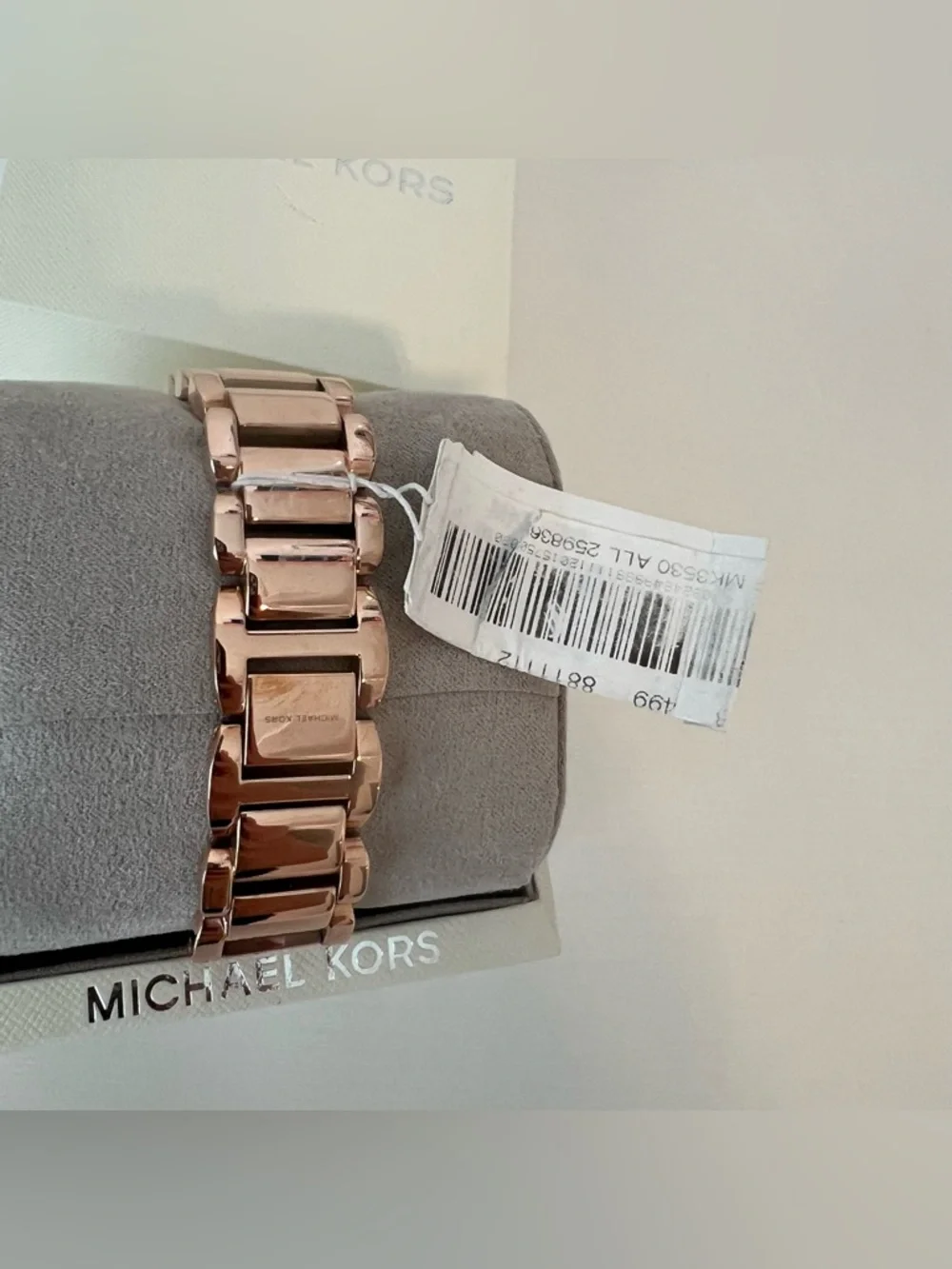 Michael Kors White Dial Rose Gold Tone Stainless Steel Women's Watch MK3530